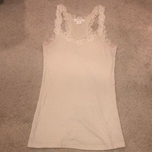 Cream Tank Top